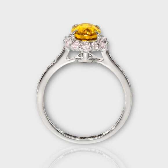 Yelloe Sphene Ring - Picture 7 of 7